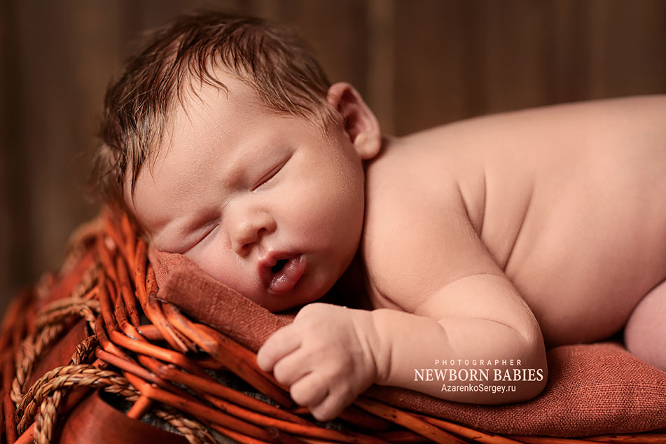Портрет новорожденного малыша